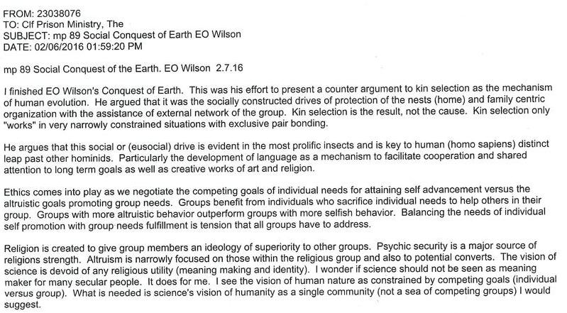 mp 89 Social Conquest of Earth EO Wilson