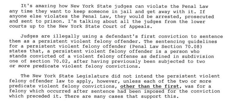 New York State Judges need to rule according to the law