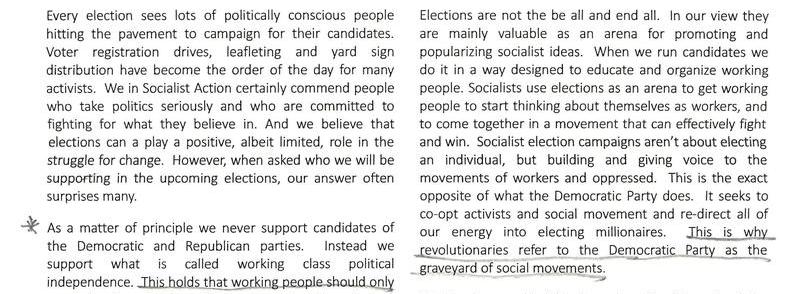 A Socialist Election Strategy
