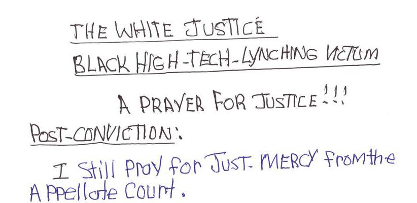 The White Justice Black High-Tech-Lynching Victim