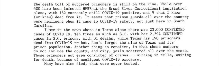 Covid-19 Death Row Convicted ---- Part 2
