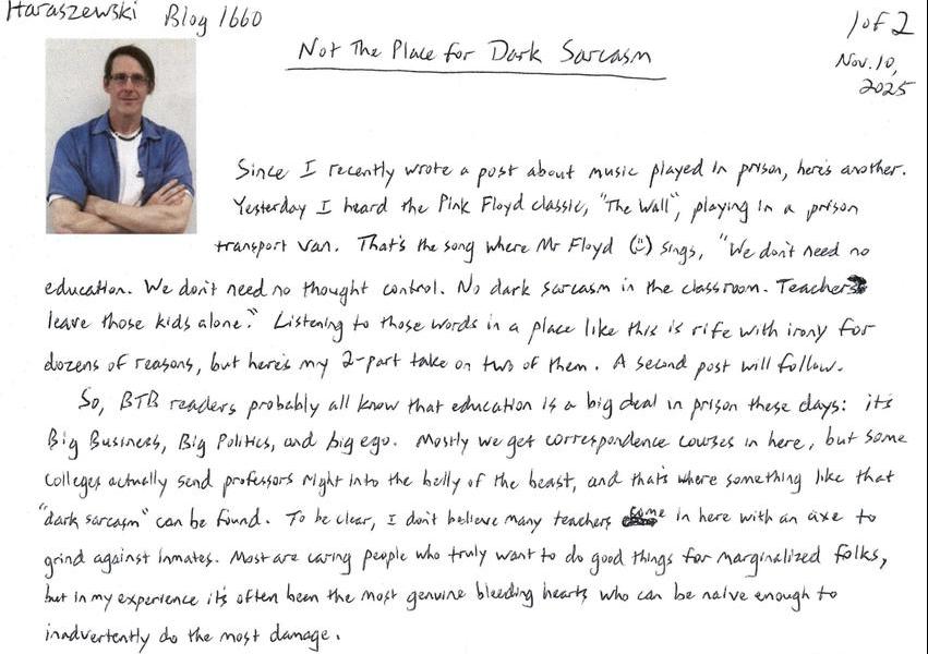 Not the Place for Dark Sarcasm