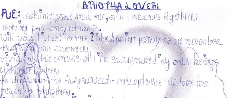 Poems and artwork: "Anotha Lover"; "Heart, Mind, Soul: ID"; "Affidavit"; "Unconditional"