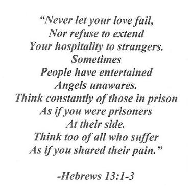 Hebrews 13:1-3
