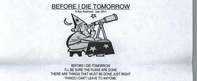 Before I Die Tomorrow