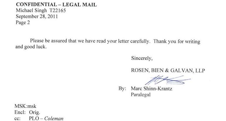 Rosen Letter