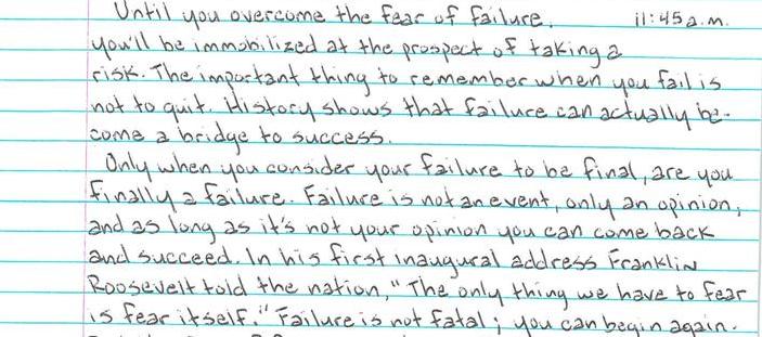 Don't Be Affair Of Failure