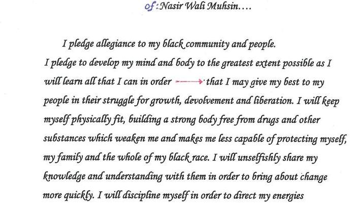 The Black Child Pledge