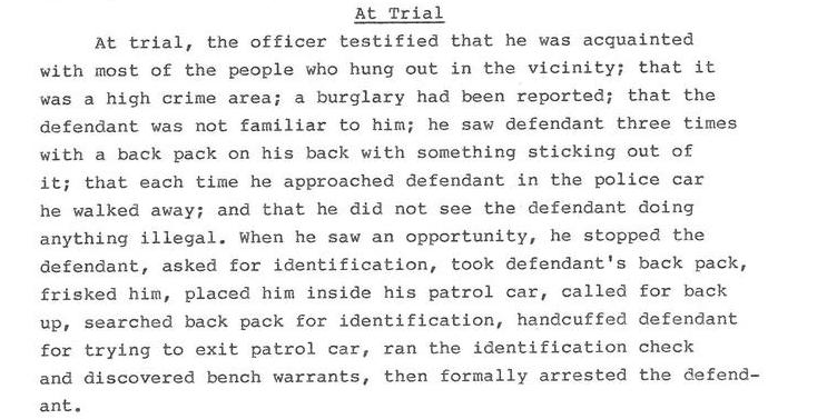 The Arrest, Trial, and Appeal