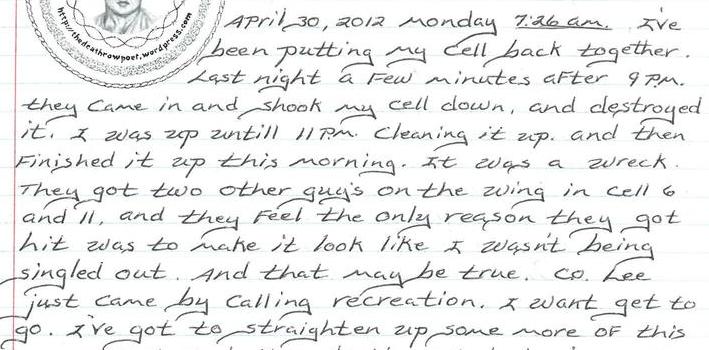 Daily Journal 4/30/12 To 5/3/12
