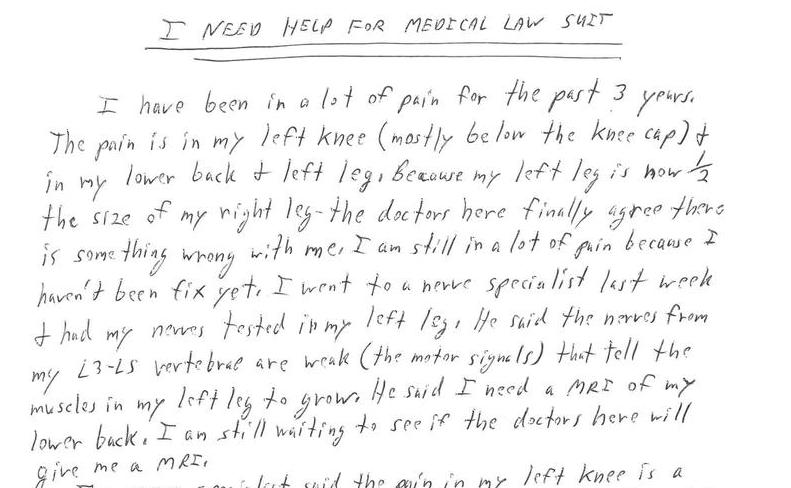 I Need Help for Medical Law Suit