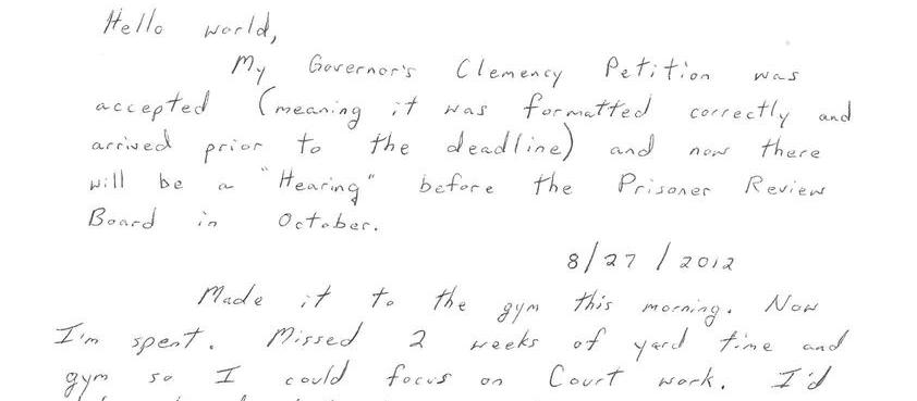 Clemency Petition Accepted