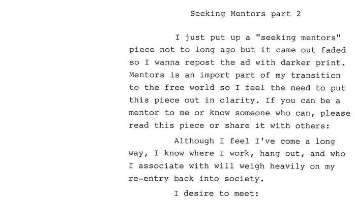 Seeking Mentors Part 2