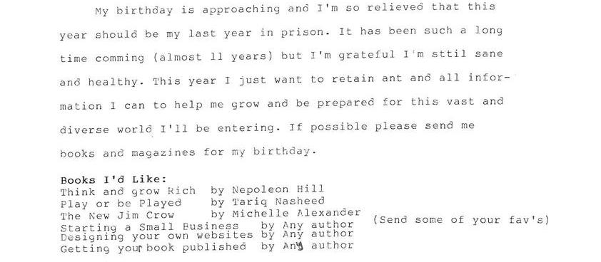 My Birthday Wish List 3/9/2013