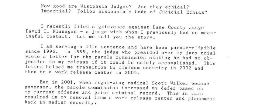 Scandalous Wisconsin Judges