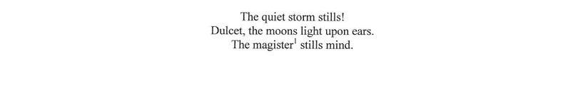 Quiet Storm- Haiku