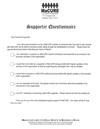 Supporter Questionnaire