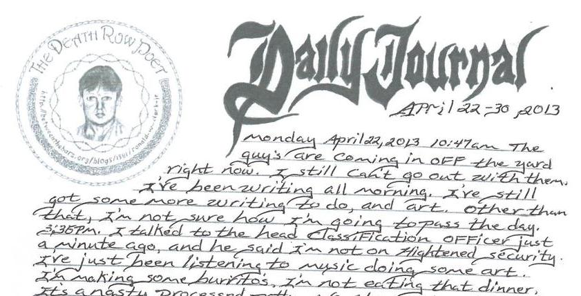 Daily Journal - April 22 - 30, 2013