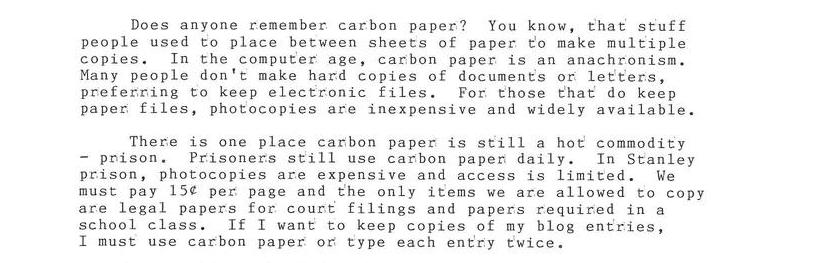 Carbon Paper In the 21st Century