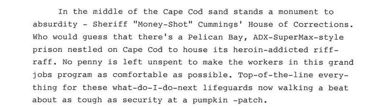 Sheriff "Money-Shot" Cummings' House on the Cape