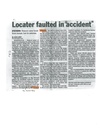 Locater Faulted In "Accident