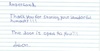 Comment Response