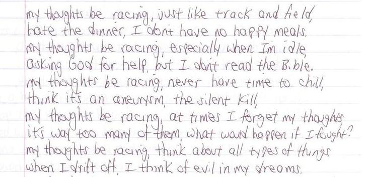 My Thoughts Be Racing