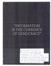Information Is The Currency Of Democracy