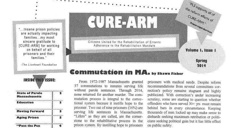 Cure-Arm Spring 2014 Newsletter