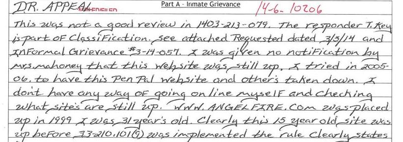 Inmate Grievance