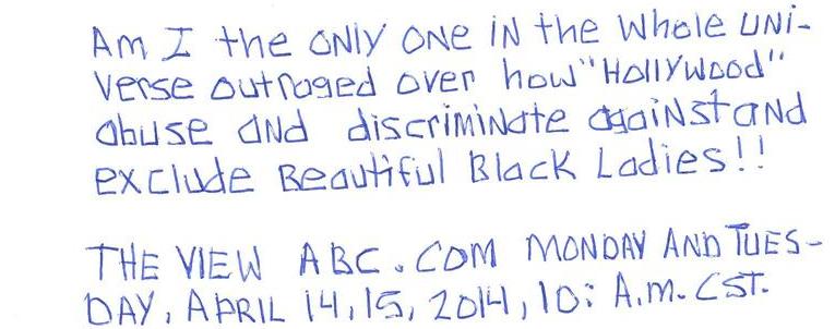 Hollywood, Whoopi And Beautiful Black Ladies And Discrimination