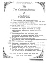 The Ten Commandmens Of Leadership