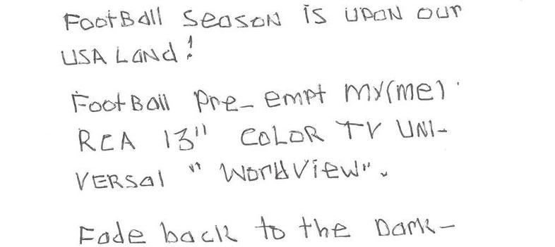 Woe!! Whao!!! It's Football Season USA...