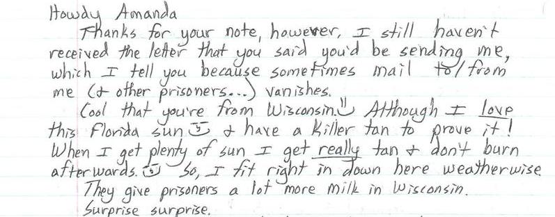 Letter To Amanda