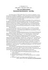 A FOLLOW-UP TO CURE-ARM'S POSITION PAPER 2015