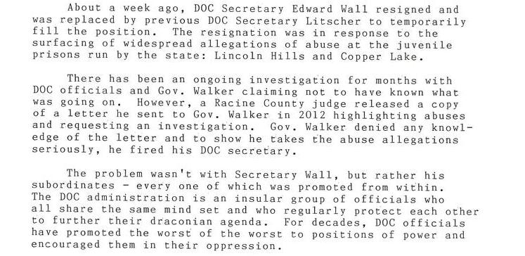 DOC Secretary Edward Wall Resigns