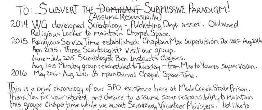 Scientology Prison Outreach