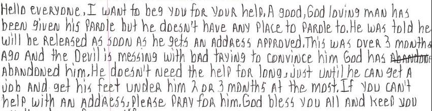 Child Of God Needs Help--SOS