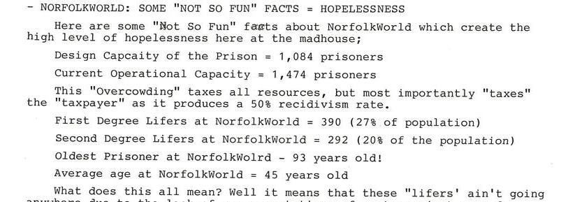 Norfolkword: Some "Not So Fun" Facts = Hopelessness