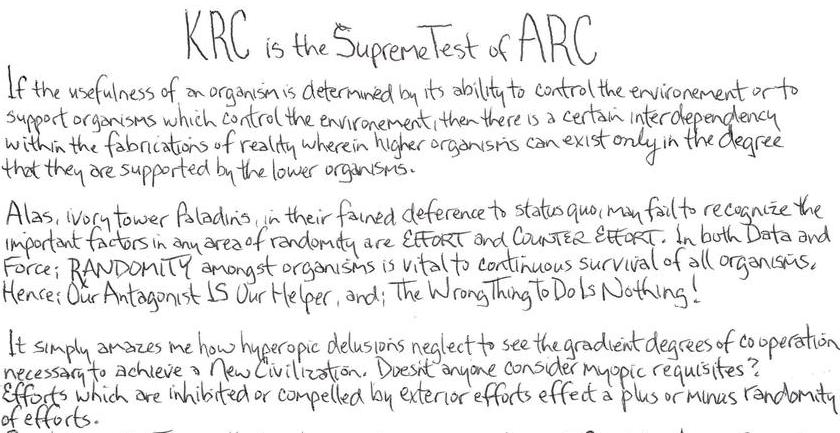 KRC is the Spreme Test of ARC