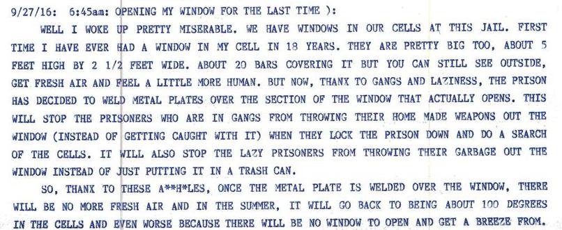 Is Air A Basic Human Right? Not In Pennsylvania Prisons!