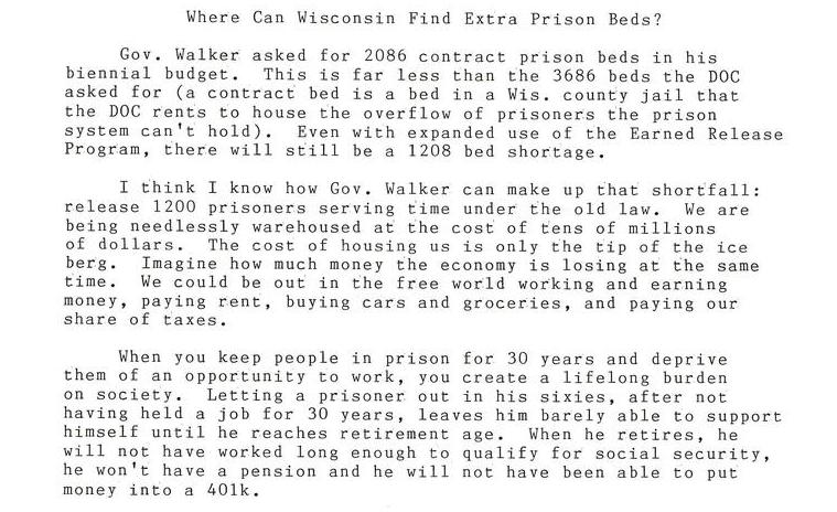 Where Can Wisconsin Find Extra Prison Beds?