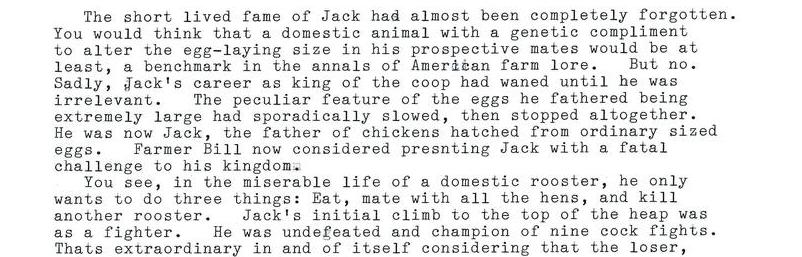 The Later Times Of Jack Rooster