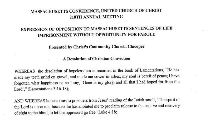 Massachusetts Conference, United Church of Christ 218th Annual Meeting