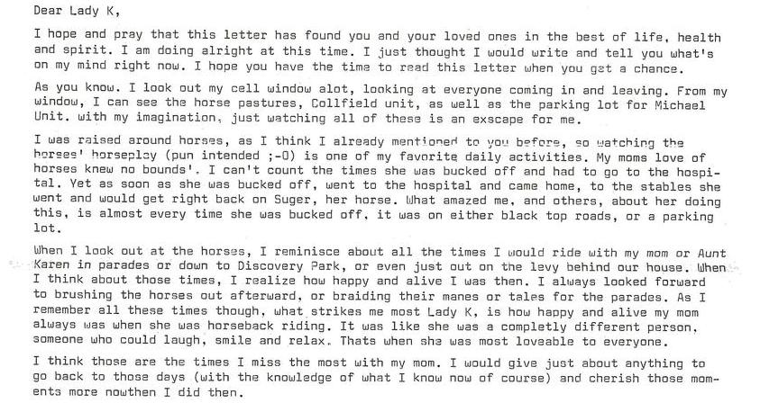 Letter to Lady K #2