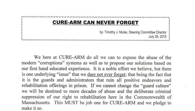 CURE-ARM Can Never Forget