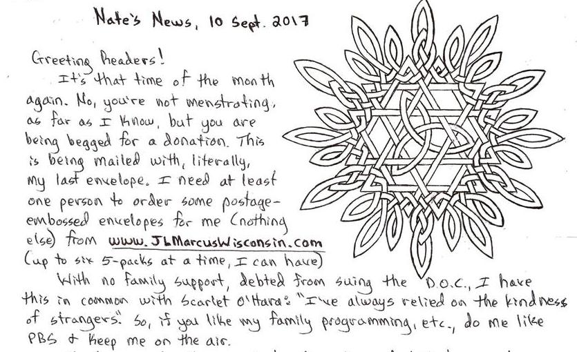 Nate's News, 10 Sept 2017