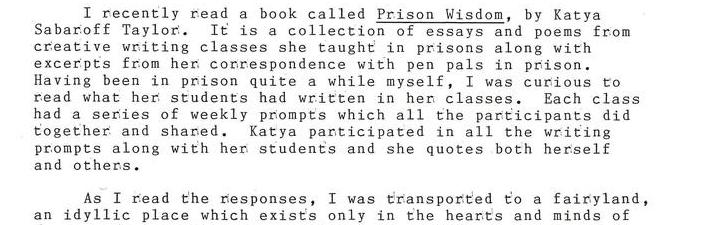 Prison Wisdom