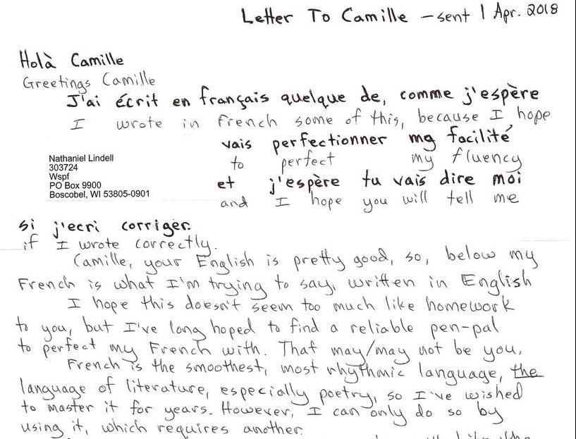 Letter to Camille