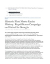 Historic First Meets Racist History: